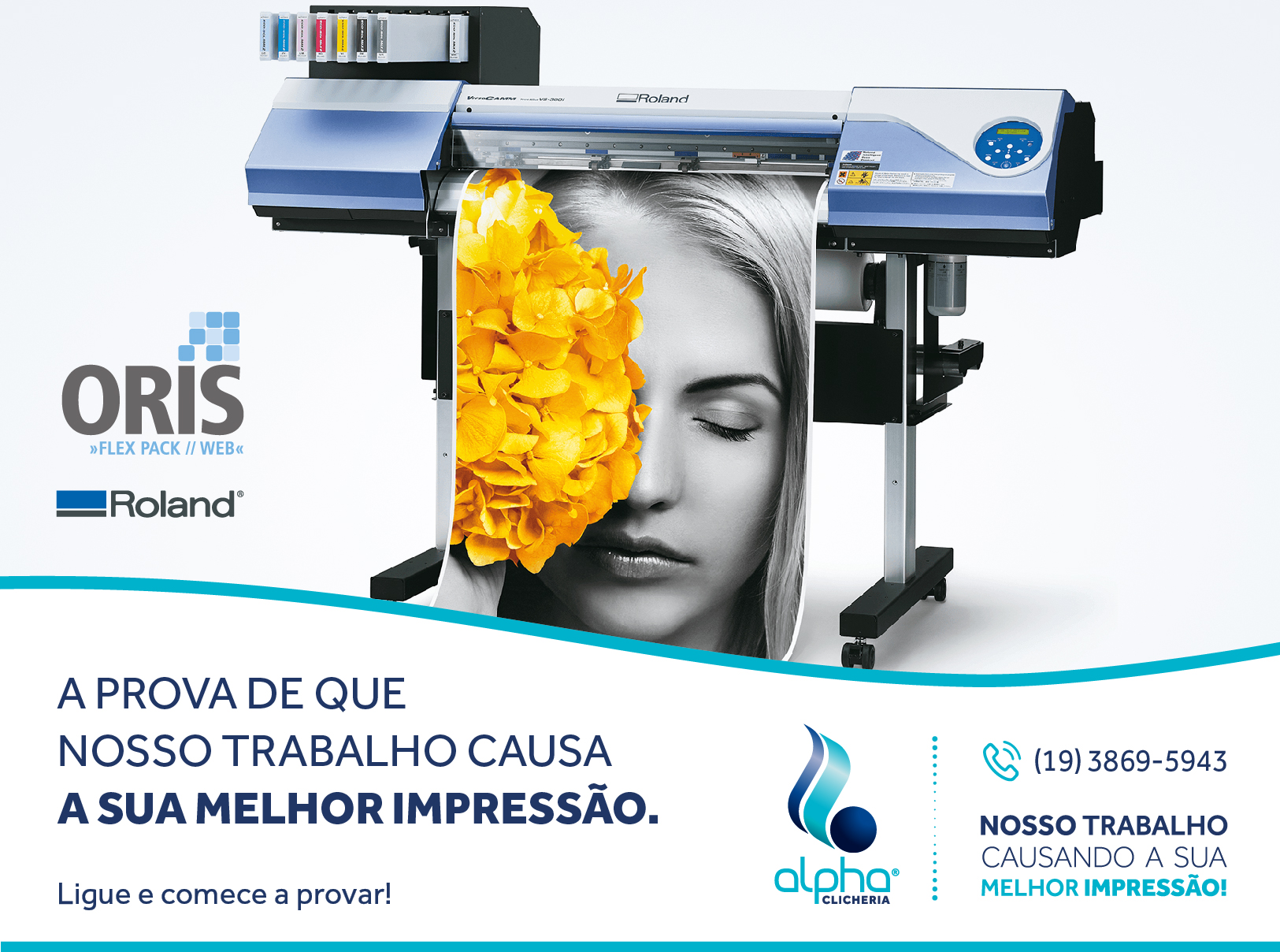 Sistema Oris FlexPack de prova digital Alpha Clicheria